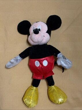 Disney Ty Sparkle Mickey Mouse Plush with Yellow Shoes